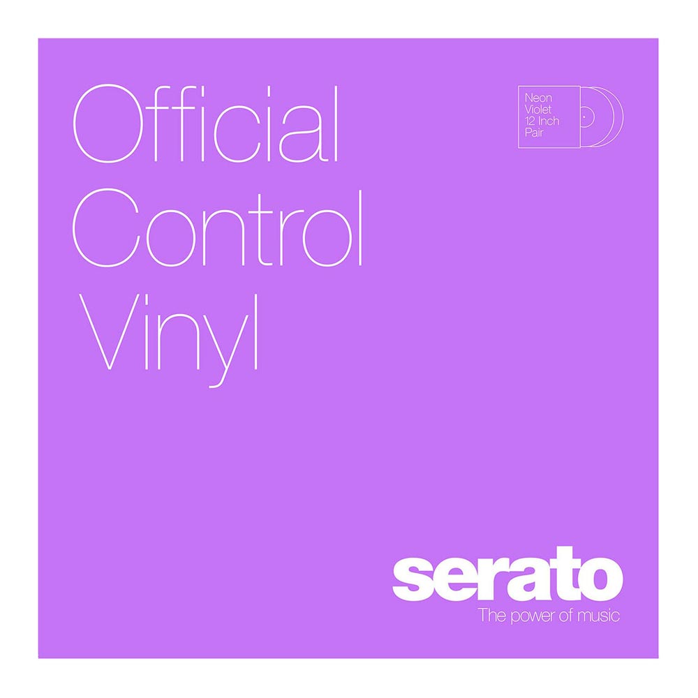 Serato Control Vinyl – NEON Series – VIOLET Vinilo 12″ (Par)