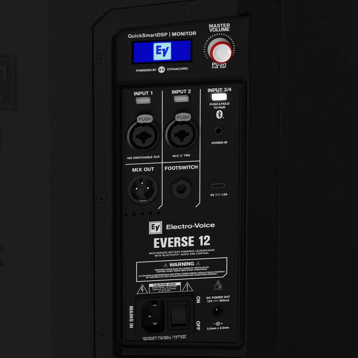 Electro-Voice EVERSE 12. Parlante a batería, bluetooth y resistente a la intemperie Electro-Voice EVERSE 12. Parlante a batería, bluetooth y resistente a la intemperie