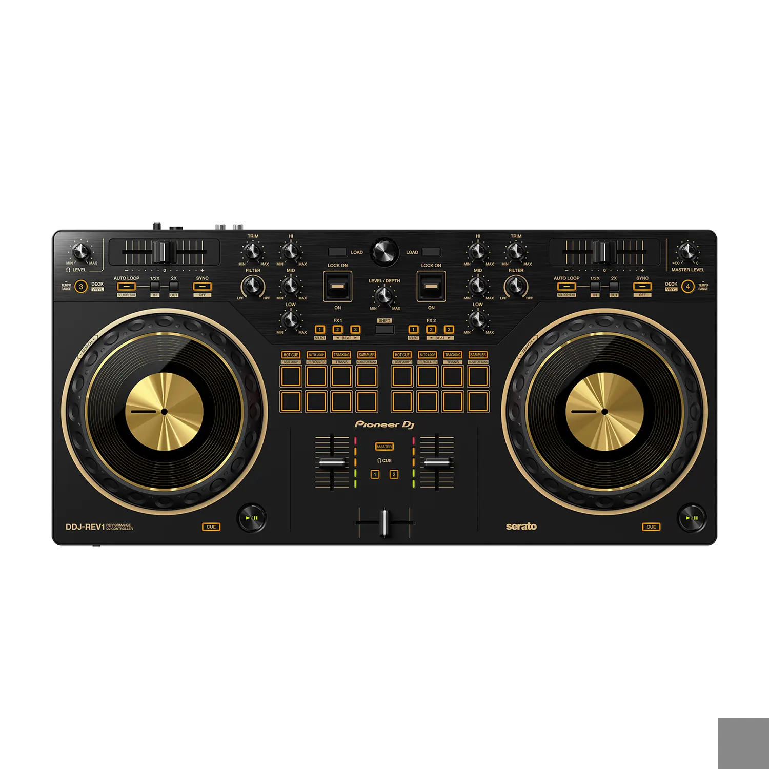Pioneer DJ DDJ-REV1-N Gold – Controlador DJ 2 Canales para Serato con Tracking Scratch Pioneer DJ DDJ-REV1-N Gold – Controlador DJ 2 Canales para Serato con Tracking Scratch