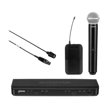 Shure BLX1288/CVL Sistema de microfono dual de mano y solapa
