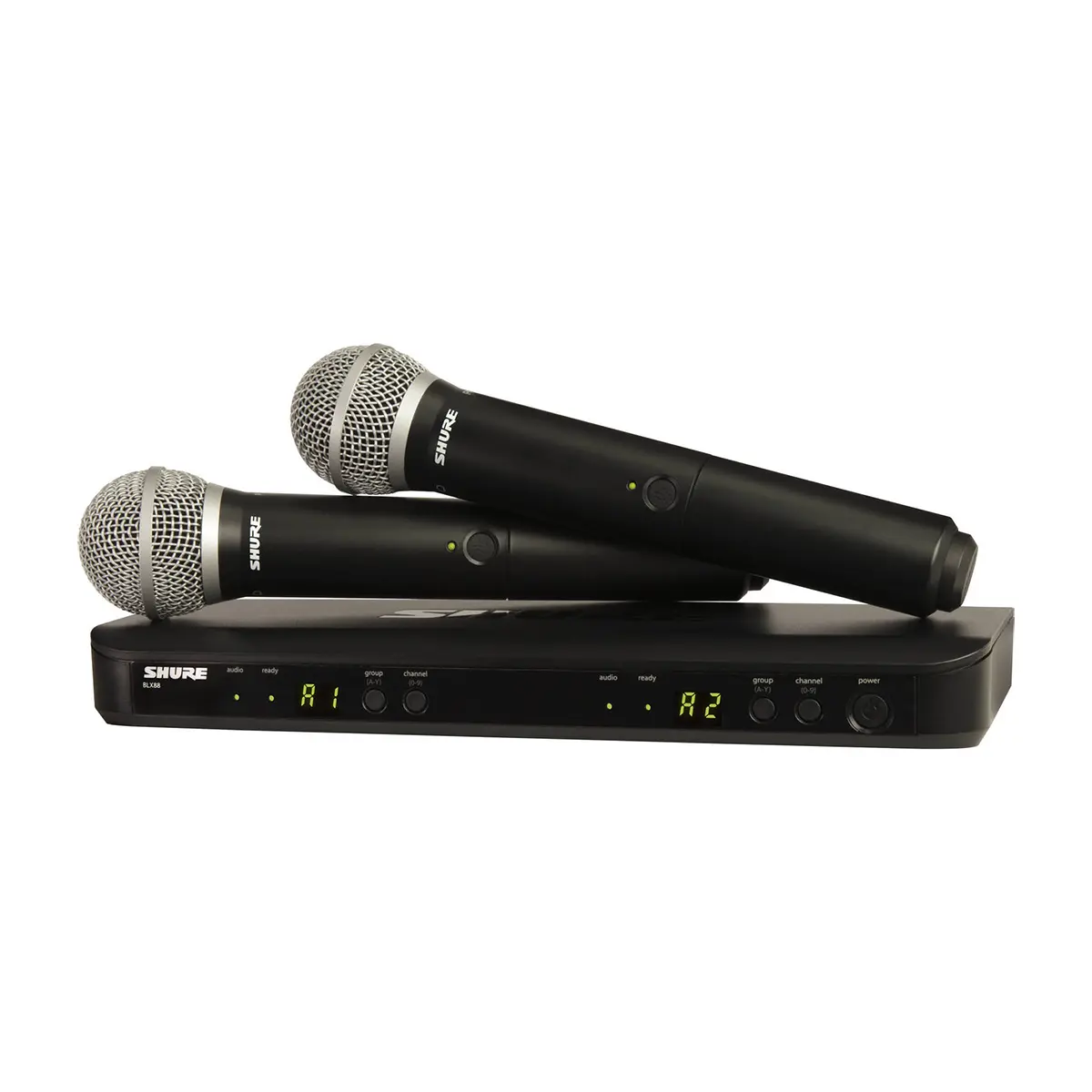 Shure BLX288/PG58 Sistema de micrófono inalámbrico doble de mano Shure BLX288/PG58 Sistema de micrófono inalámbrico doble de mano