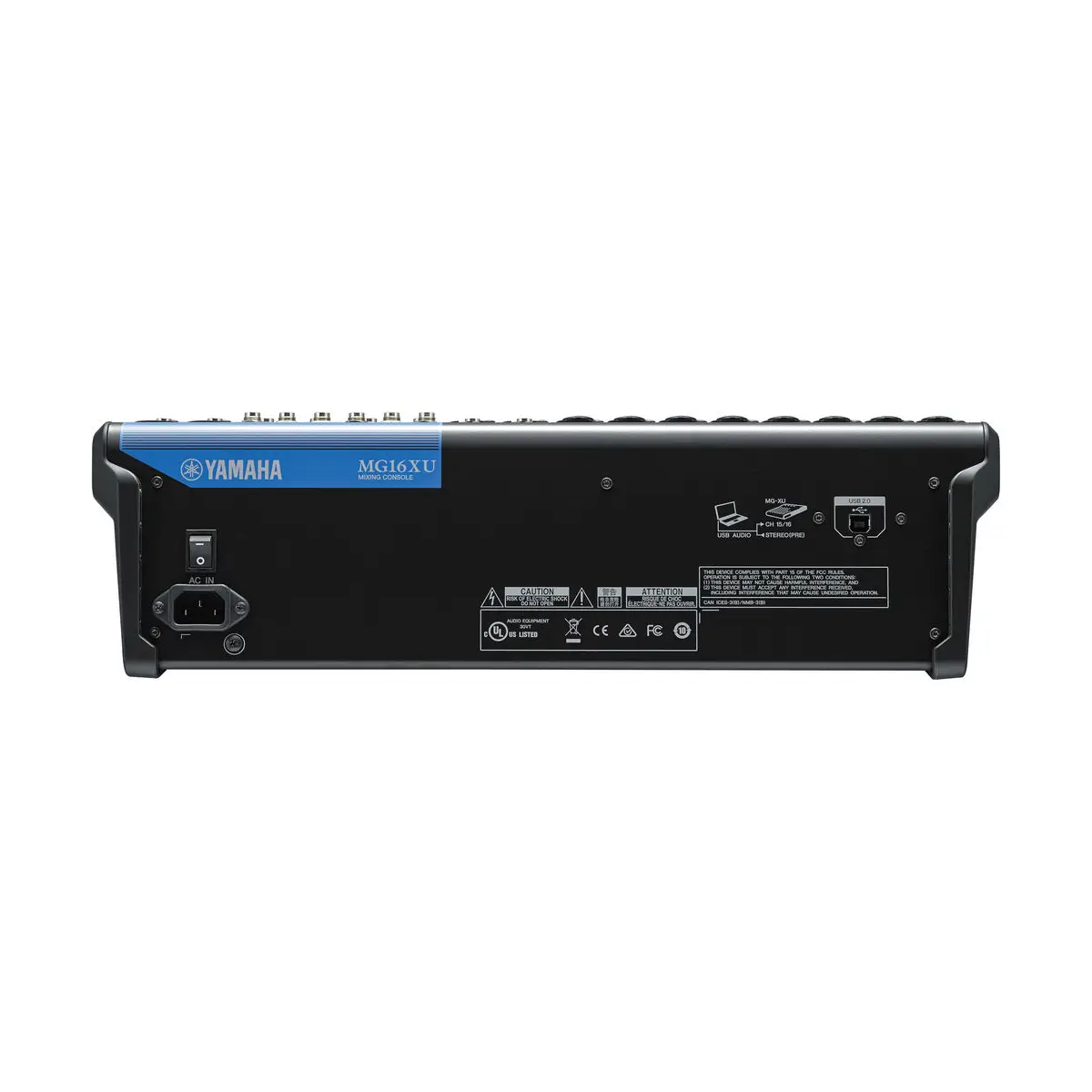 Yamaha MG16XU Mezcladora de 16 entradas con efectos interfaz USB 2x2 Yamaha MG16XU Mezcladora de 16 entradas con efectos interfaz USB 2x2