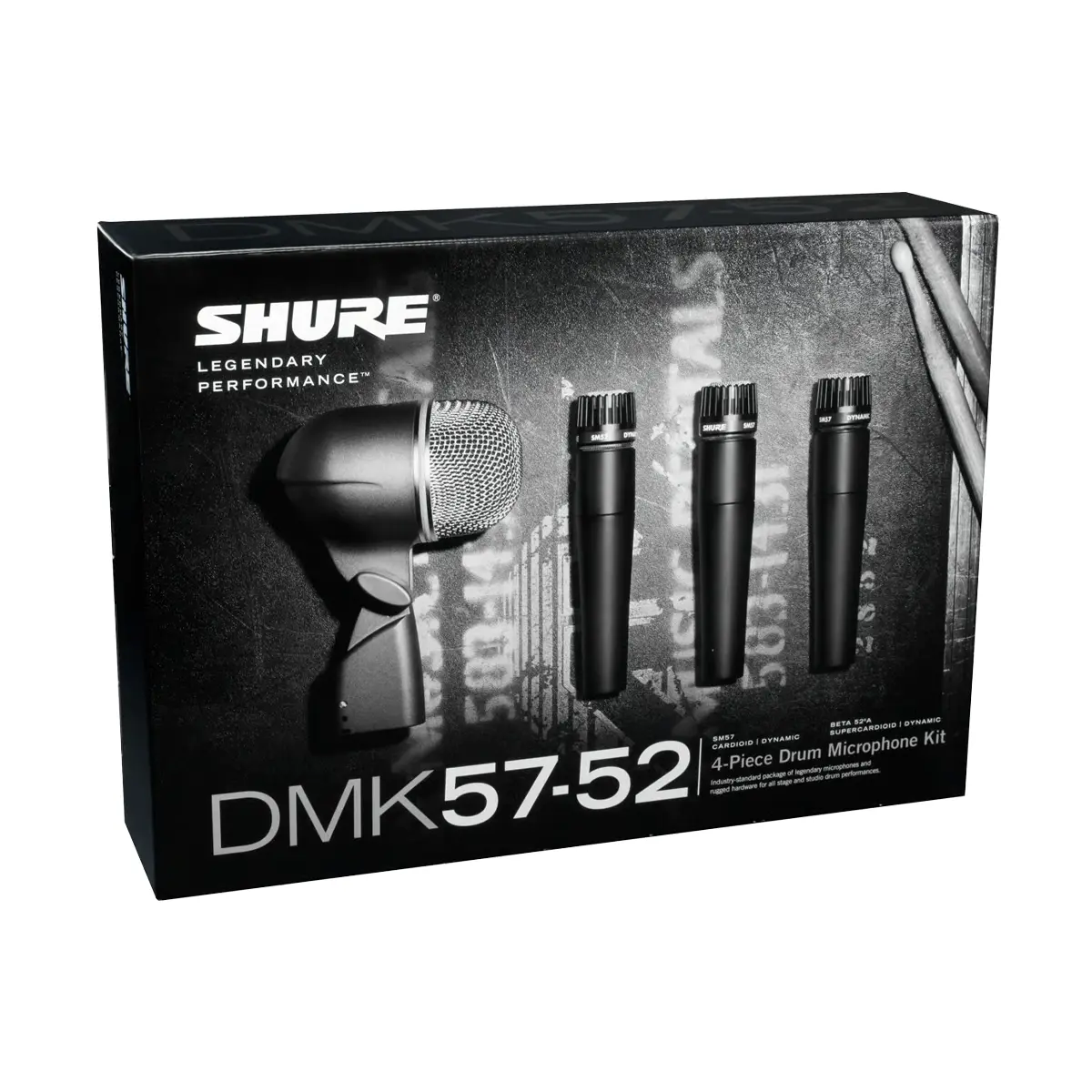 Shure DMK57-52 Kit de micrófono para batería Shure DMK57-52 Kit de micrófono para batería