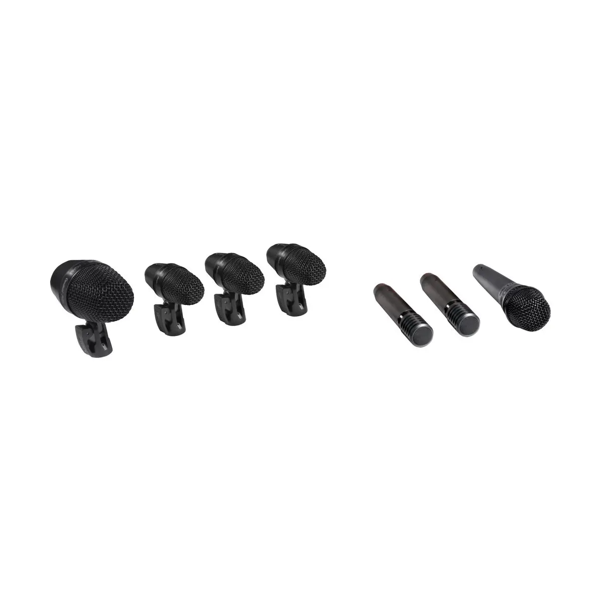 Shure PGADRUMKIT7 Kit de micrófonos para batería de 7 piezas Shure PGADRUMKIT7 Kit de micrófonos para batería de 7 piezas