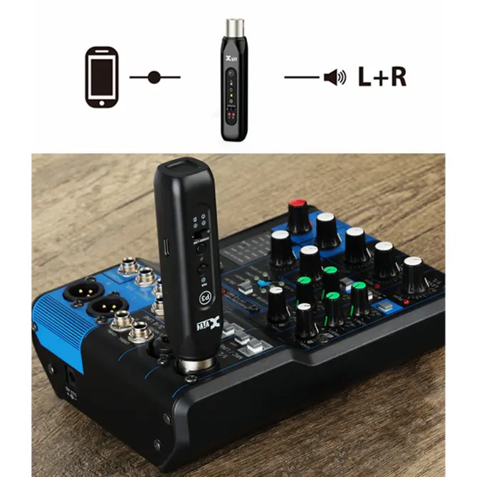 Xvive P3 Receptor de Audio Bluetooth XLR para Mezcladoras y Parlantes Activos Xvive P3 Receptor de Audio Bluetooth XLR para Mezcladoras y Parlantes Activos