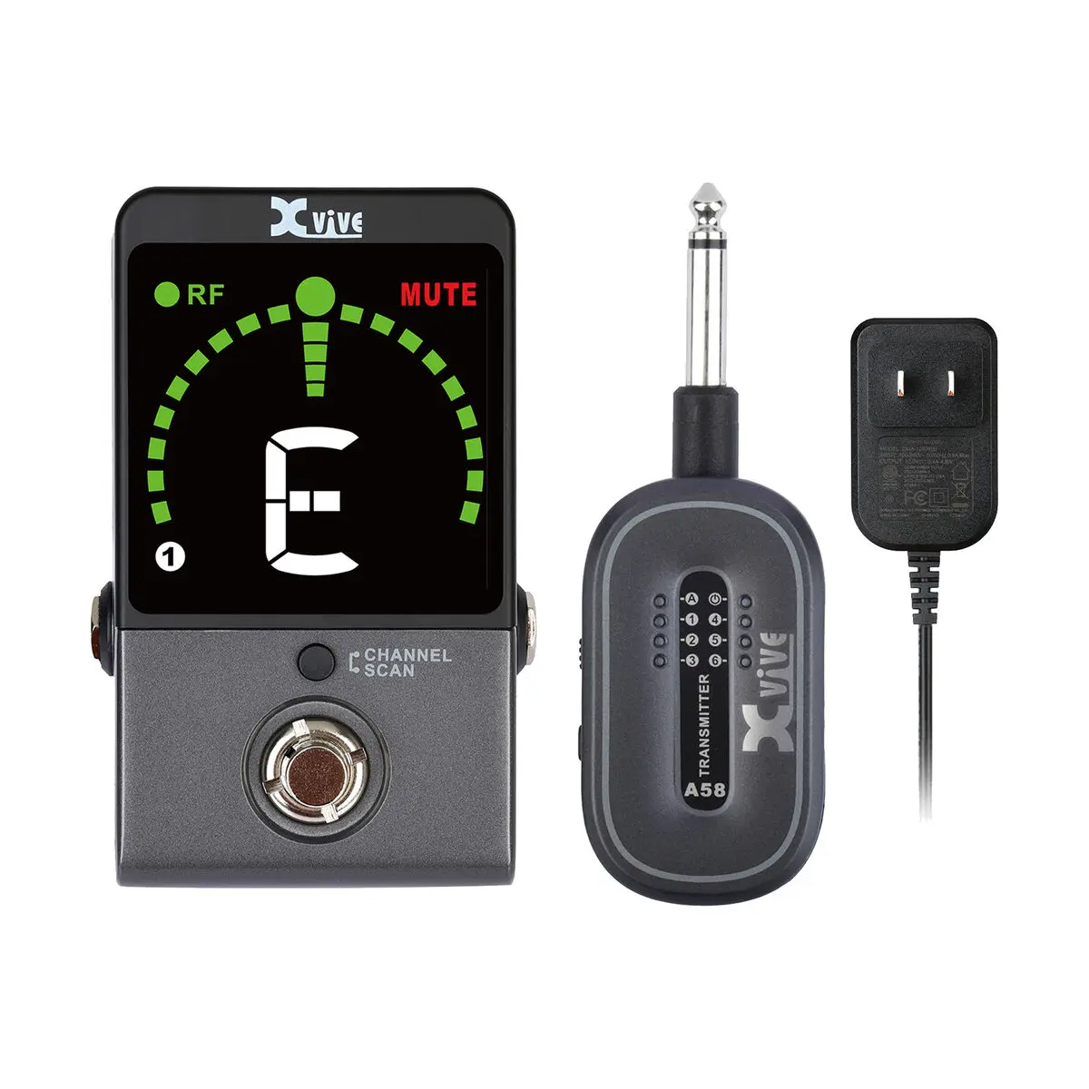 Xvive P58 Sistema inalámbrico de pedales y afinador para guitarra Xvive P58 Sistema inalámbrico de pedales y afinador para guitarra