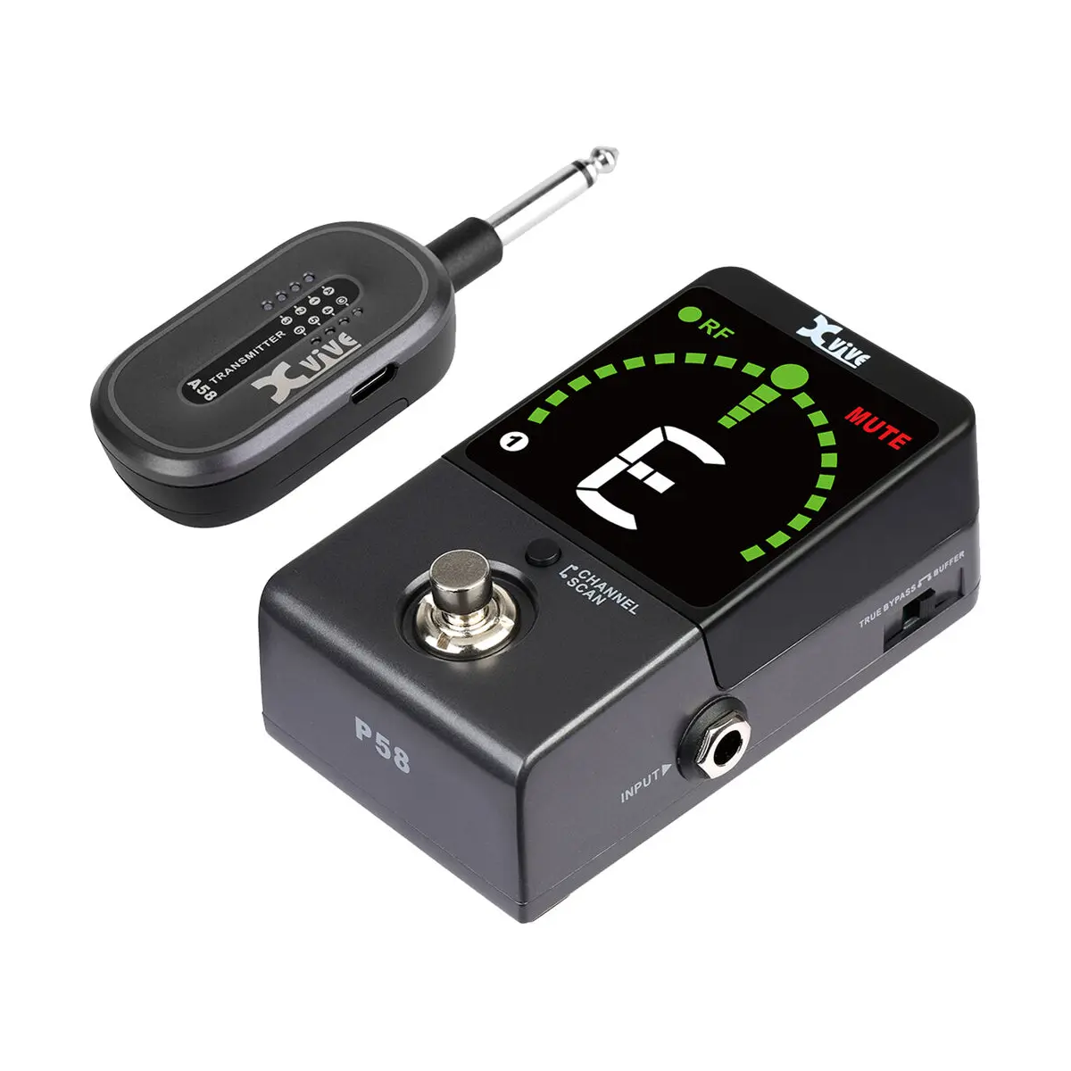 Xvive P58 Sistema inalámbrico de pedales y afinador para guitarra Xvive P58 Sistema inalámbrico de pedales y afinador para guitarra